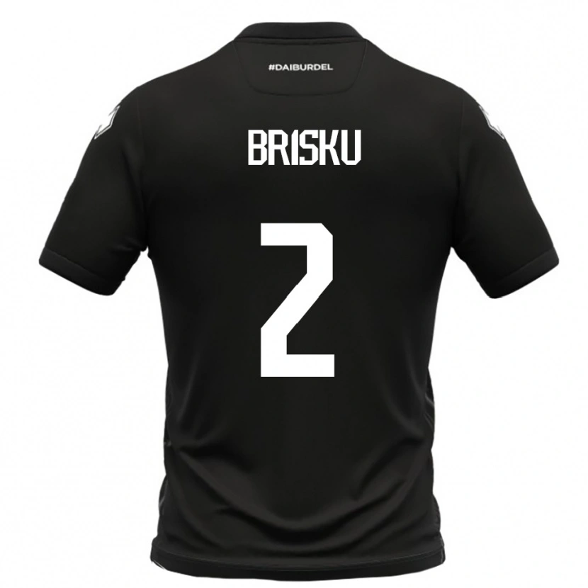 Danxen Niño Camiseta Elia Brisku #2 Negro Blanco 2ª Equipación 2025/26 La Camisa México