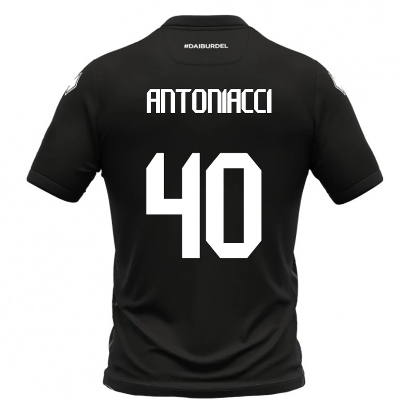 Danxen Niño Camiseta Augusto Antoniacci #40 Negro Blanco 2ª Equipación 2025/26 La Camisa México