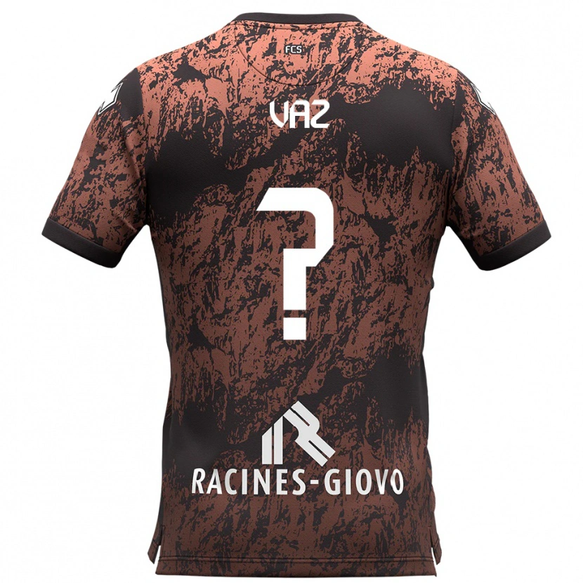 Danxen Niño Camiseta Pedro Vaz #0 Marrón Negro 2ª Equipación 2025/26 La Camisa México