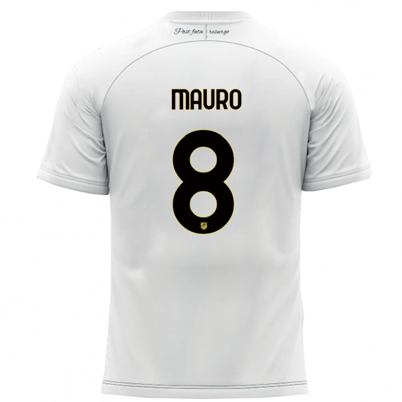 Danxen Niño Camiseta Antonio Mauro #8 Blanco Amarillo 2ª Equipación 2025/26 La Camisa México