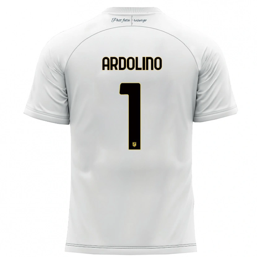 Danxen Niño Camiseta Antonio Ardolino #1 Blanco Amarillo 2ª Equipación 2025/26 La Camisa México