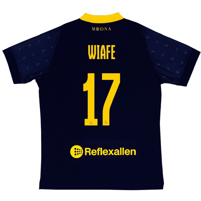 Danxen Niño Camiseta Samuel Wiafe #17 Marino Amarillo 2ª Equipación 2025/26 La Camisa México