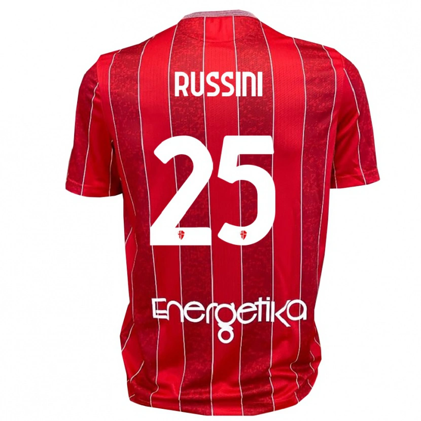 Danxen Niño Camiseta Simone Russini #25 Rojo Blanco 2ª Equipación 2025/26 La Camisa México