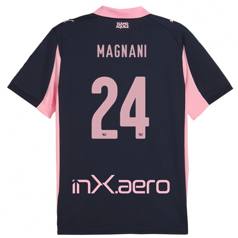 Danxen Niño Camiseta Giangiacomo Magnani #24 Marino Rosa 2ª Equipación 2025/26 La Camisa México