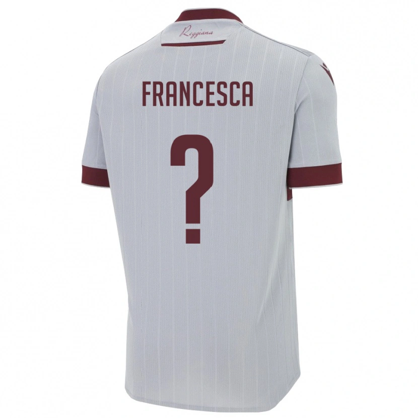 Danxen Niño Camiseta Lenzini Francesca #0 Borgoña Blanco 2ª Equipación 2025/26 La Camisa México