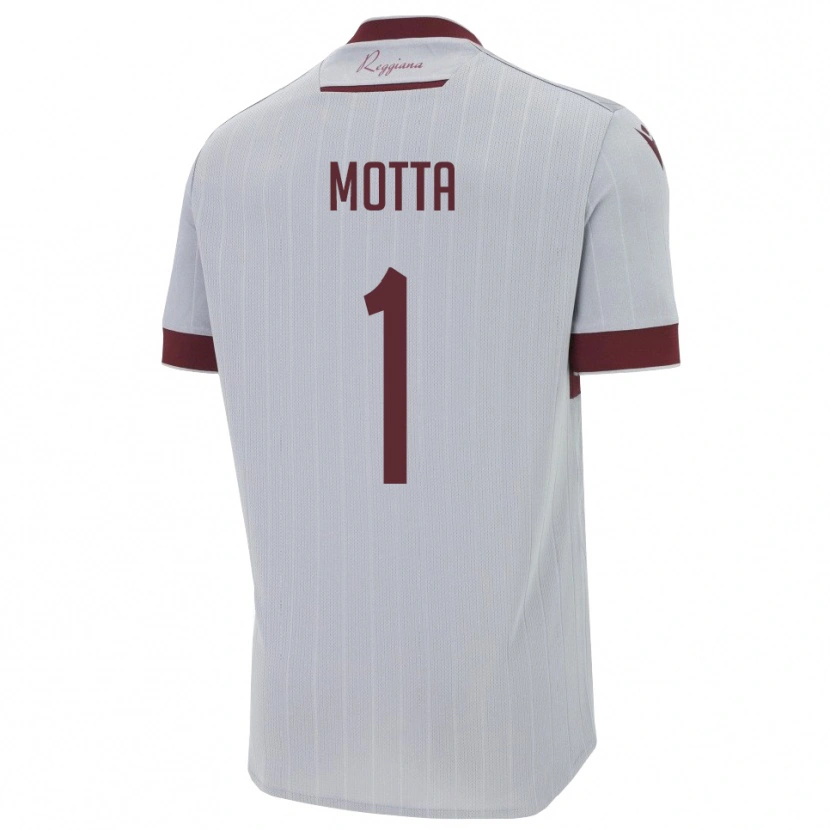 Danxen Niño Camiseta Edoardo Motta #1 Borgoña Blanco 2ª Equipación 2025/26 La Camisa México