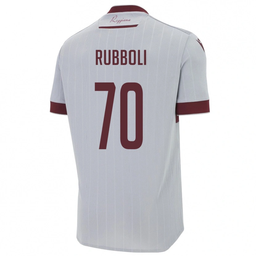 Danxen Niño Camiseta Lorenzo Rubboli #70 Borgoña Blanco 2ª Equipación 2025/26 La Camisa México