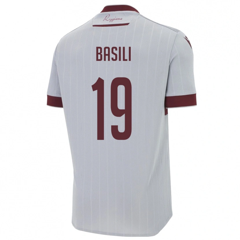 Danxen Niño Camiseta Damiano Basili #19 Borgoña Blanco 2ª Equipación 2025/26 La Camisa México