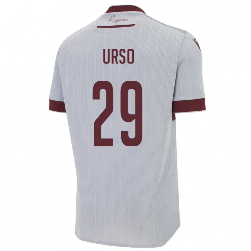 Danxen Niño Camiseta Oliver Urso #29 Borgoña Blanco 2ª Equipación 2025/26 La Camisa México