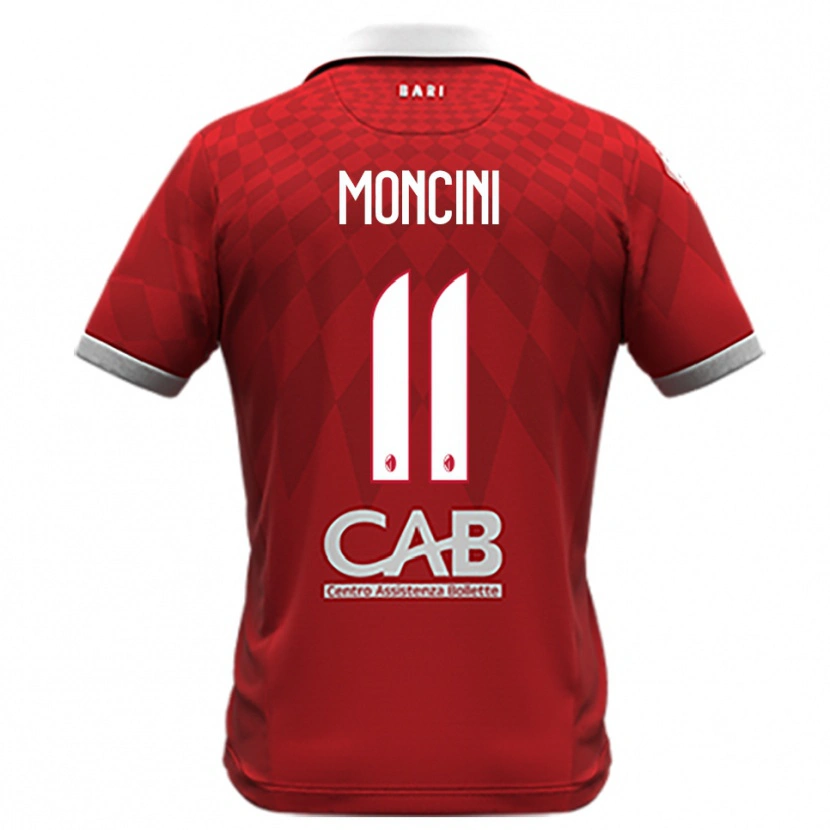Danxen Niño Camiseta Gabriele Moncini #11 Rojo Blanco 2ª Equipación 2025/26 La Camisa México