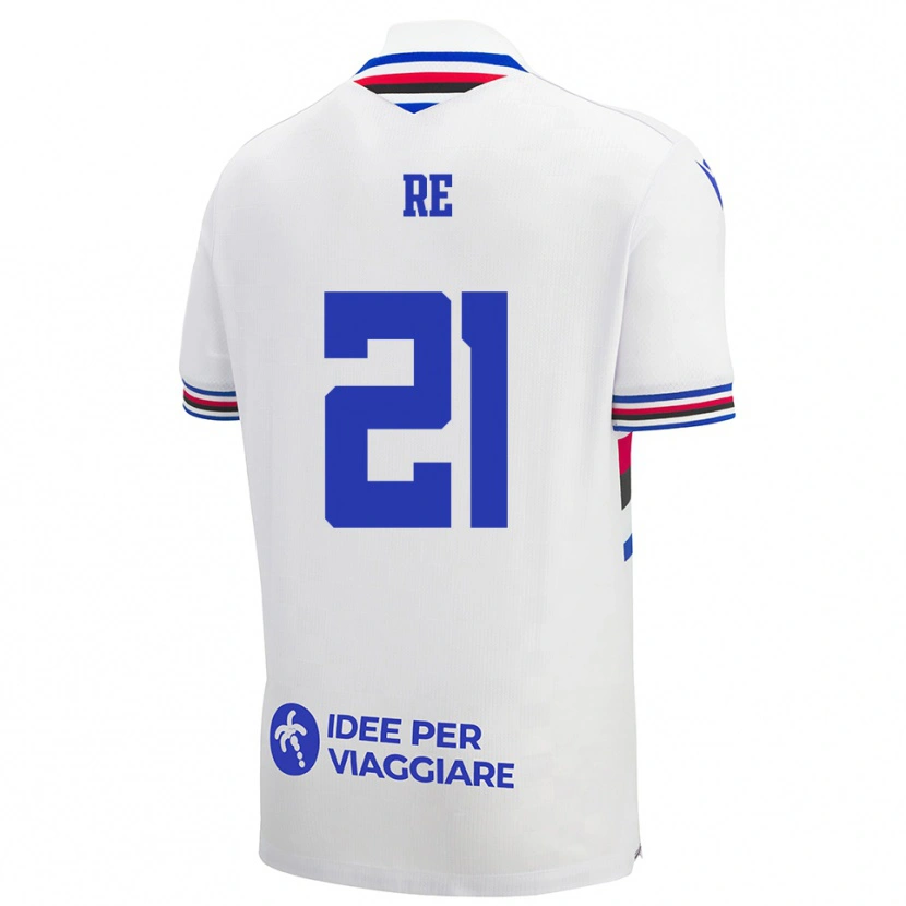 Danxen Niño Camiseta Cecilia Re #21 Blanco Azul Rojo 2ª Equipación 2025/26 La Camisa México