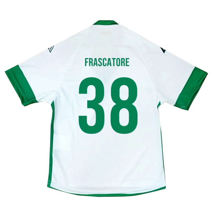 Danxen Niño Camiseta Paolo Frascatore #38 Blanco Verde Azul 2ª Equipación 2025/26 La Camisa México