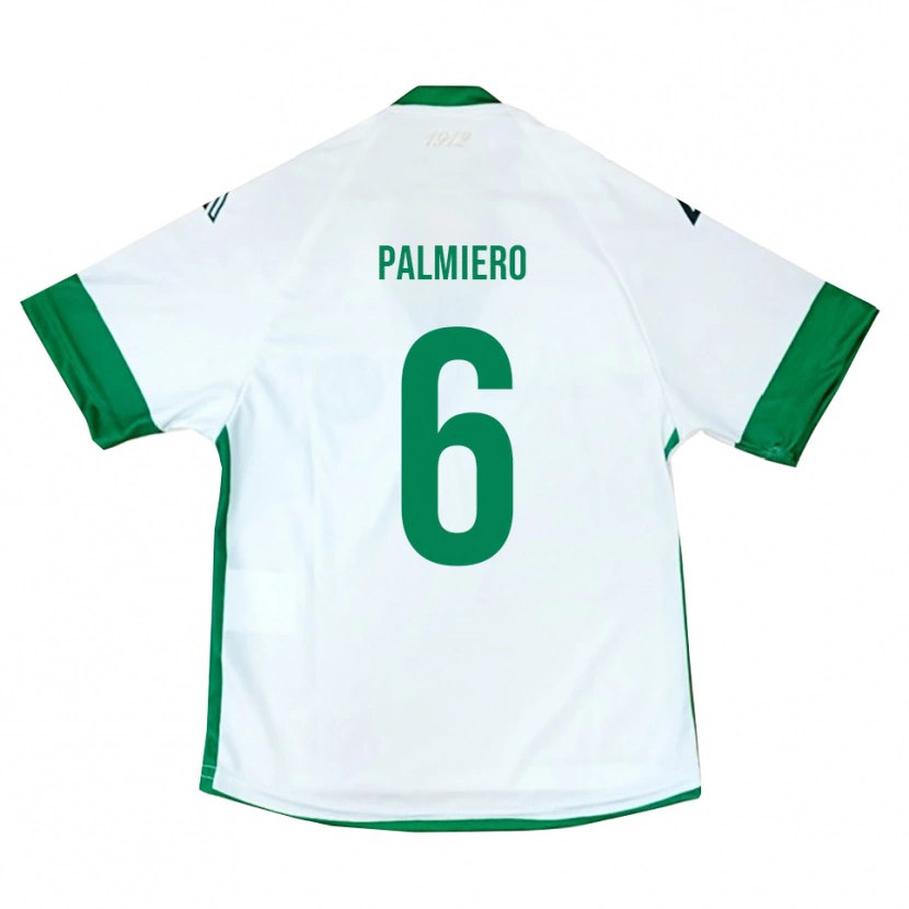 Danxen Niño Camiseta Luca Palmiero #6 Blanco Verde Azul 2ª Equipación 2025/26 La Camisa México