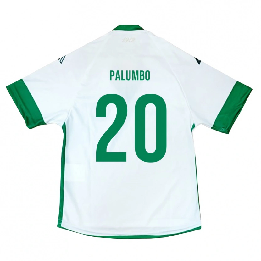 Danxen Niño Camiseta Martin Palumbo #20 Blanco Verde Azul 2ª Equipación 2025/26 La Camisa México