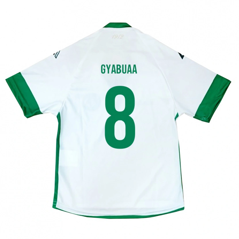 Danxen Niño Camiseta Emmanuel Gyabuaa #8 Blanco Verde Azul 2ª Equipación 2025/26 La Camisa México