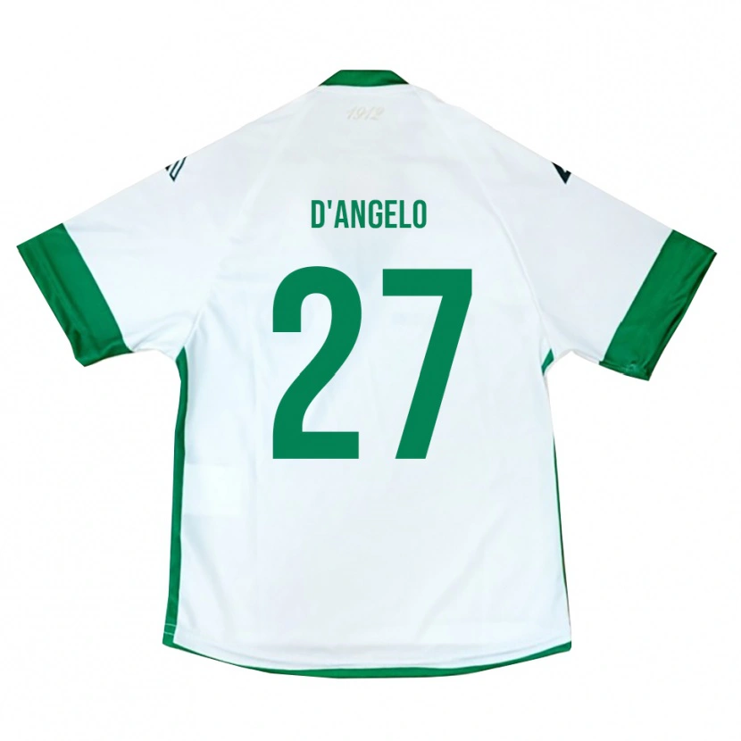 Danxen Niño Camiseta Sonny D'angelo #27 Blanco Verde Azul 2ª Equipación 2025/26 La Camisa México