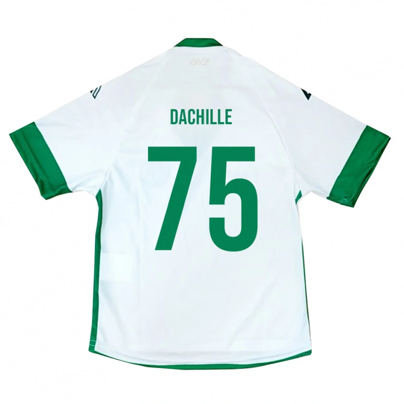 Danxen Niño Camiseta Domenico Dachille #75 Blanco Verde Azul 2ª Equipación 2025/26 La Camisa México
