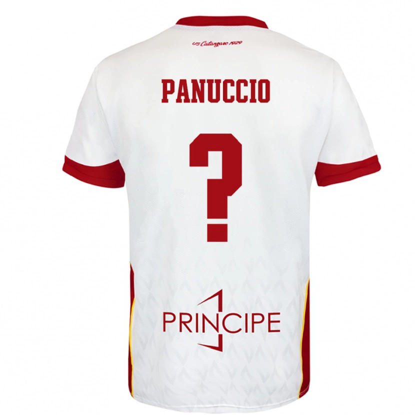 Danxen Niño Camiseta Giovanni Panuccio #0 Blanco Rojo 2ª Equipación 2025/26 La Camisa México