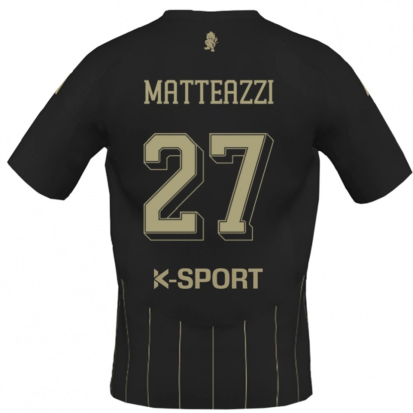 Danxen Niño Camiseta Ernesto Matteazzi #27 Gris Blanco 2ª Equipación 2025/26 La Camisa México