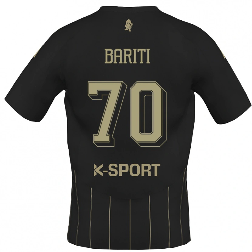 Danxen Niño Camiseta Davide Bariti #70 Gris Blanco 2ª Equipación 2025/26 La Camisa México