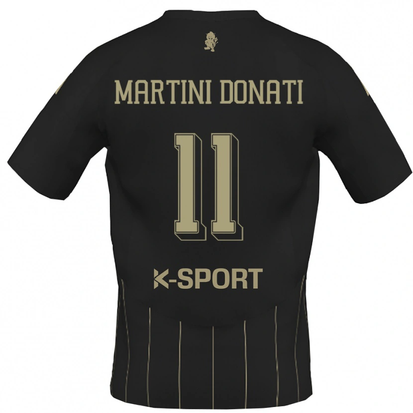 Danxen Niño Camiseta Cesare Martini Donati #11 Gris Blanco 2ª Equipación 2025/26 La Camisa México