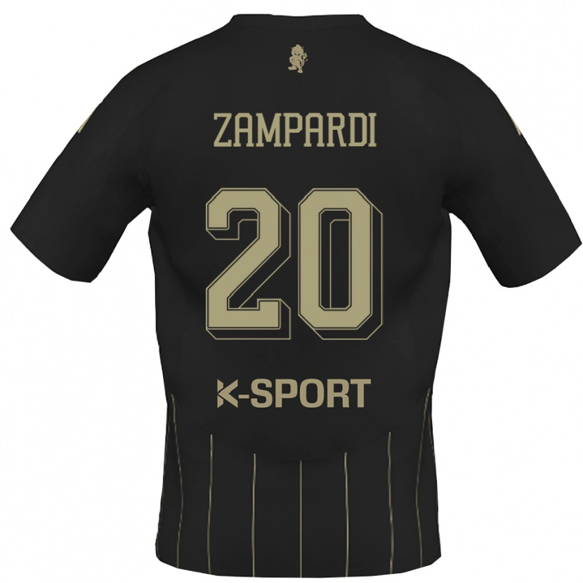 Danxen Niño Camiseta Gabriele Zampardi #20 Gris Blanco 2ª Equipación 2025/26 La Camisa México
