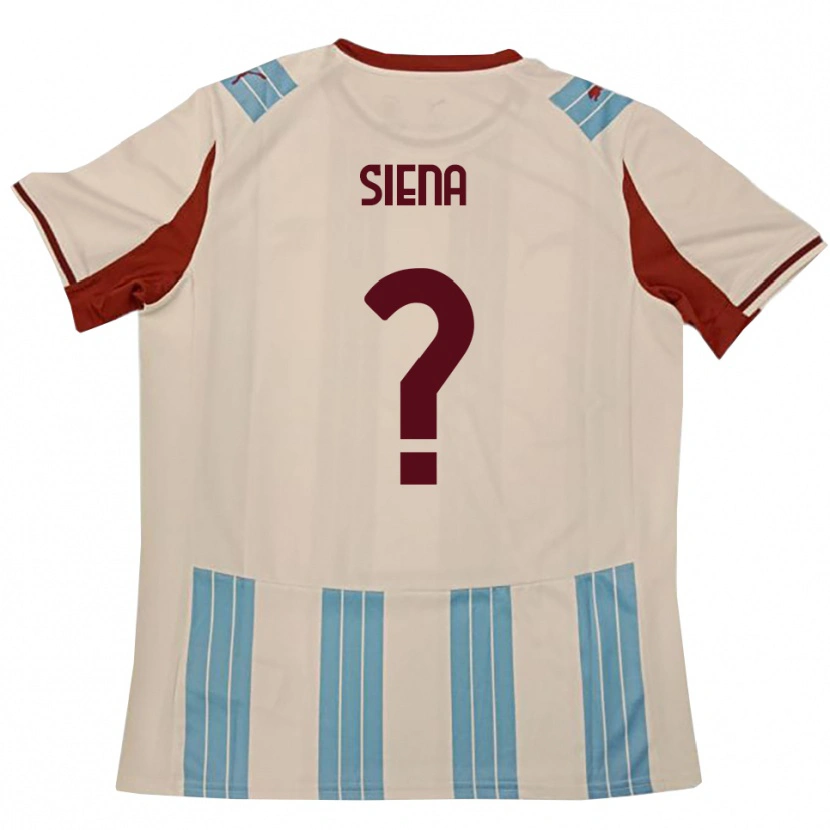 Danxen Niño Camiseta Francesco Siena #0 Azul Celeste Blanco 2ª Equipación 2025/26 La Camisa México