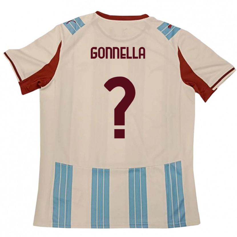 Danxen Niño Camiseta Andrea Gonnella #0 Azul Celeste Blanco 2ª Equipación 2025/26 La Camisa México