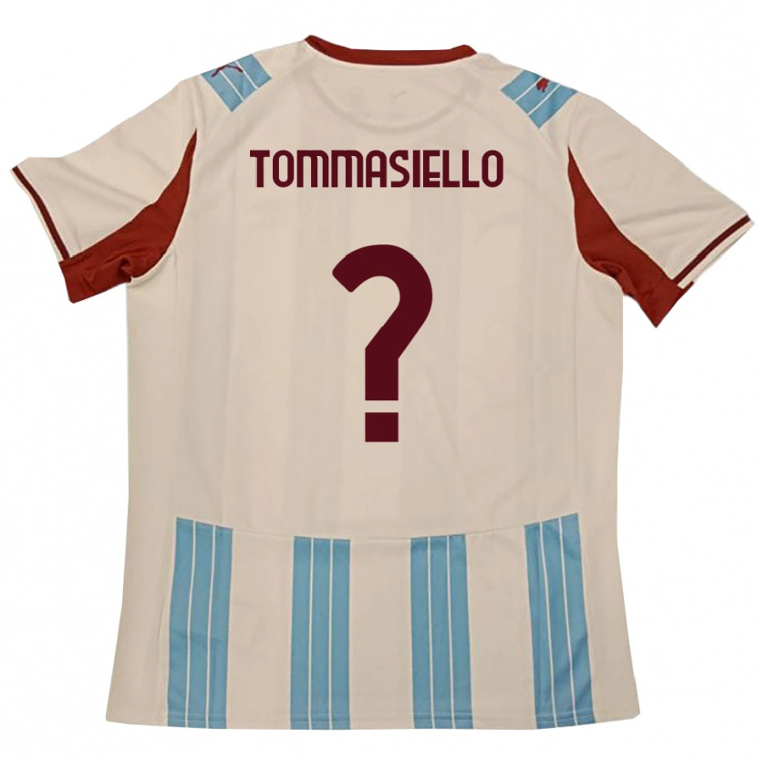 Danxen Niño Camiseta Francesco Tommasiello #0 Azul Celeste Blanco 2ª Equipación 2025/26 La Camisa México