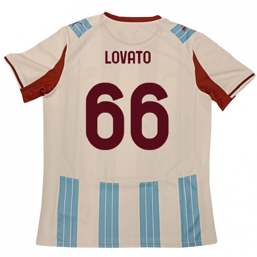 Danxen Niño Camiseta Matteo Lovato #66 Azul Celeste Blanco 2ª Equipación 2025/26 La Camisa México