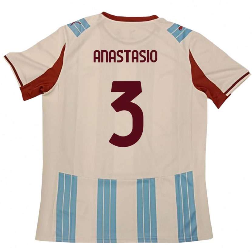 Danxen Niño Camiseta Armando Anastasio #3 Azul Celeste Blanco 2ª Equipación 2025/26 La Camisa México