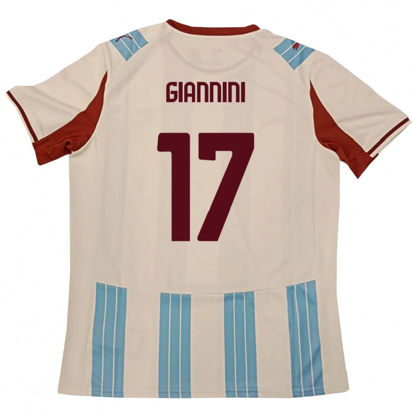 Danxen Niño Camiseta Emanuele Giannini #17 Azul Celeste Blanco 2ª Equipación 2025/26 La Camisa México