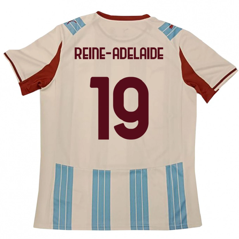 Danxen Niño Camiseta Jeff Reine-Adelaide #19 Azul Celeste Blanco 2ª Equipación 2025/26 La Camisa México