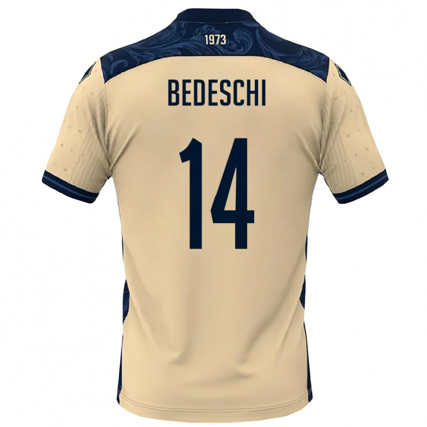 Danxen Niño Camiseta Davide Bedeschi #14 Blanco Marino 2ª Equipación 2025/26 La Camisa México