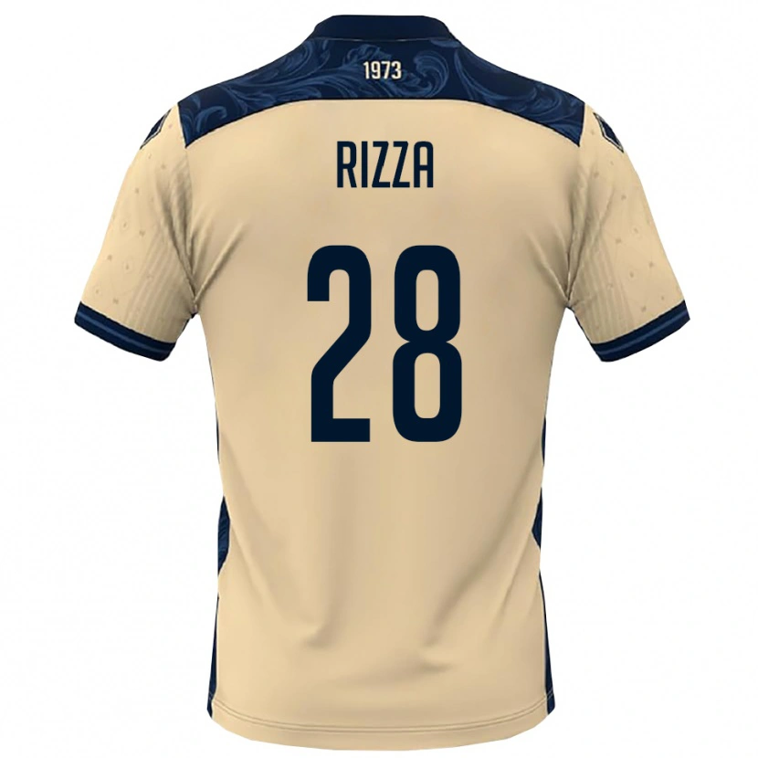 Danxen Niño Camiseta Alessio Rizza #28 Blanco Marino 2ª Equipación 2025/26 La Camisa México