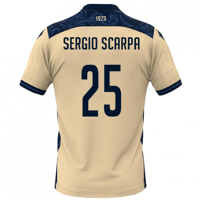 Danxen Niño Camiseta Nicolò Sergio Scarpa #25 Blanco Marino 2ª Equipación 2025/26 La Camisa México