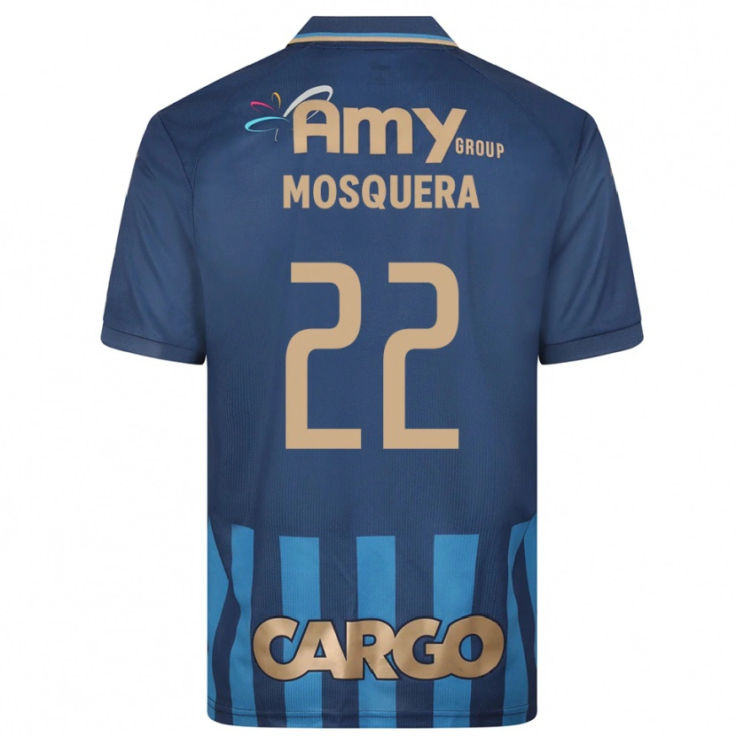 Danxen Niño Camiseta Orlando Mosquera #22 Azul Marino 2ª Equipación 2025/26 La Camisa México
