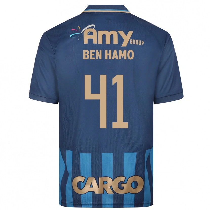 Danxen Niño Camiseta Itay Ben Hamo #41 Azul Marino 2ª Equipación 2025/26 La Camisa México