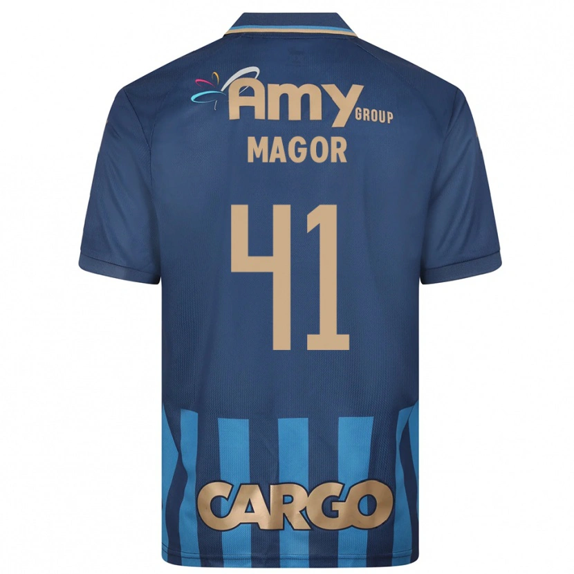 Danxen Niño Camiseta Roee Magor #41 Azul Marino 2ª Equipación 2025/26 La Camisa México