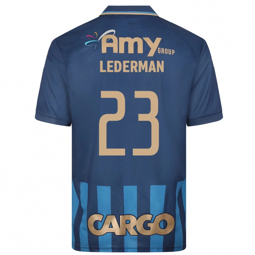 Danxen Niño Camiseta Ben Lederman #23 Azul Marino 2ª Equipación 2025/26 La Camisa México