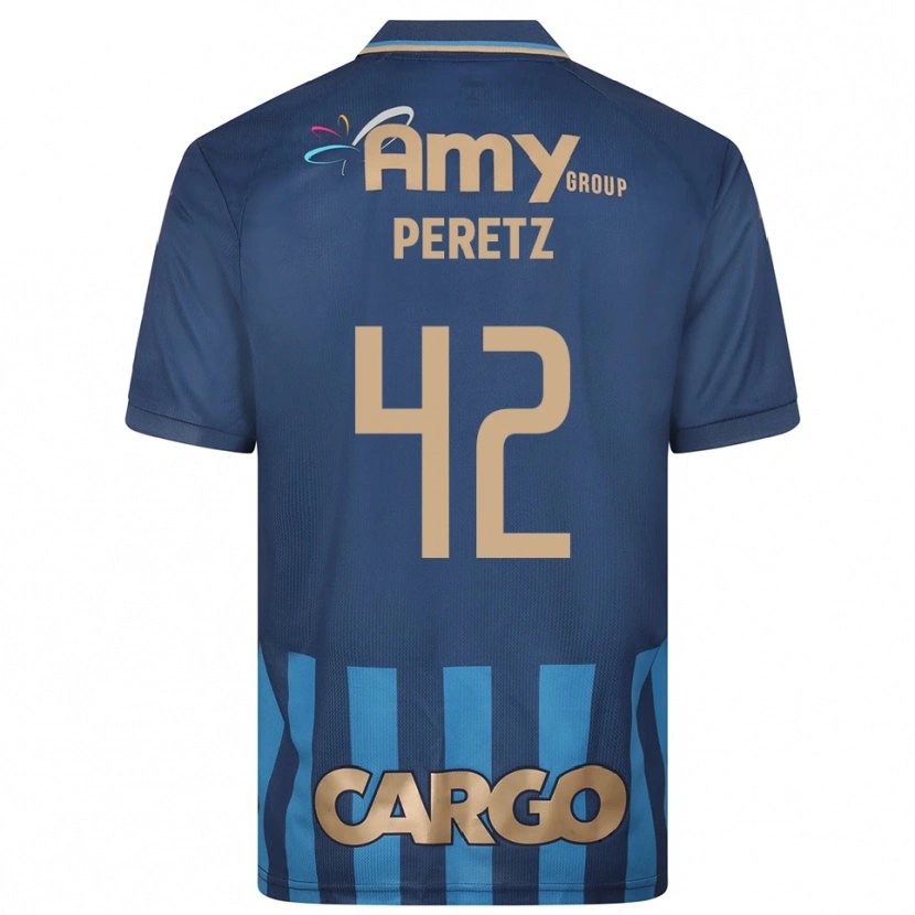 Danxen Niño Camiseta Dor Peretz #42 Azul Marino 2ª Equipación 2025/26 La Camisa México