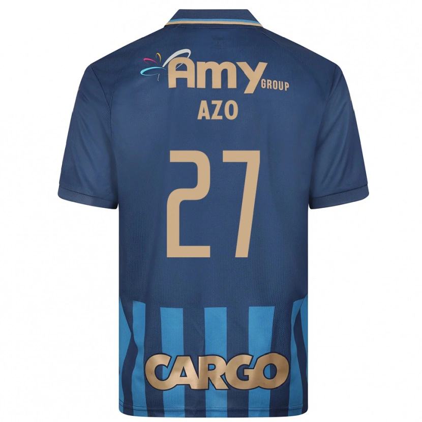 Danxen Niño Camiseta Ori Azo #27 Azul Marino 2ª Equipación 2025/26 La Camisa México