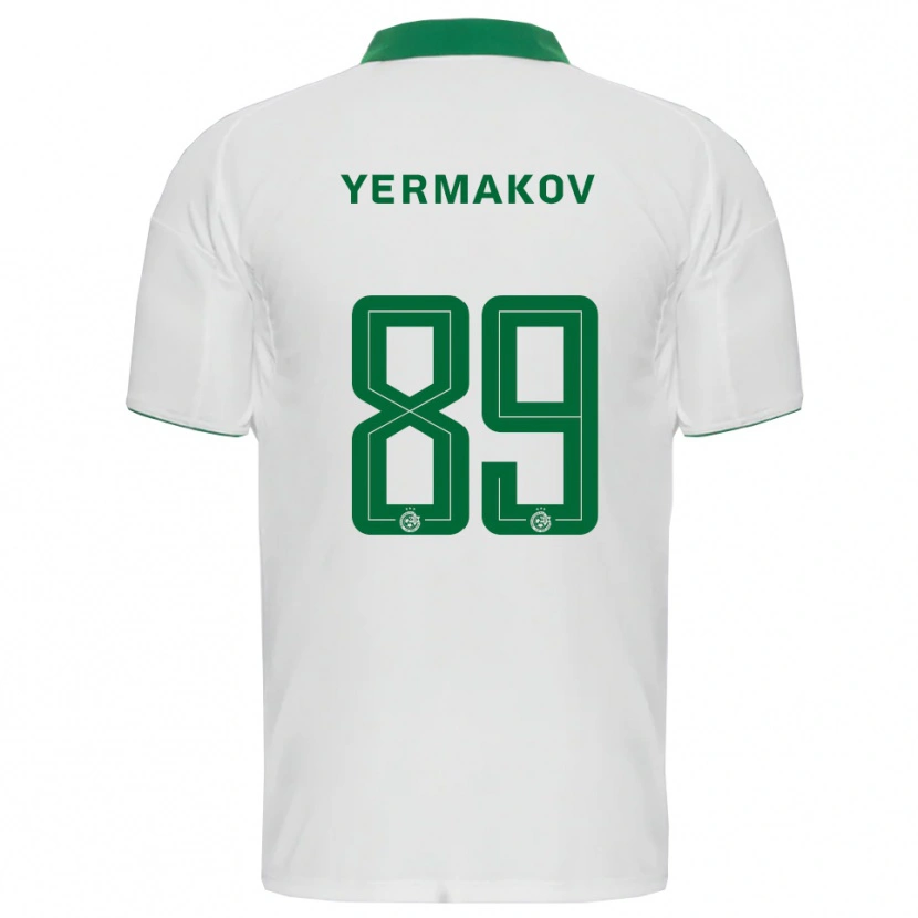 Danxen Niño Camiseta Georgiy Yermakov #89 Blanco Verde 2ª Equipación 2025/26 La Camisa México