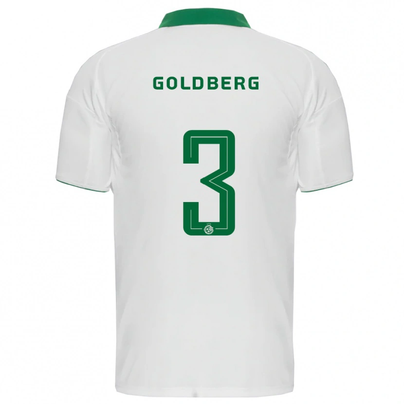Danxen Niño Camiseta Shon Goldberg #3 Blanco Verde 2ª Equipación 2025/26 La Camisa México