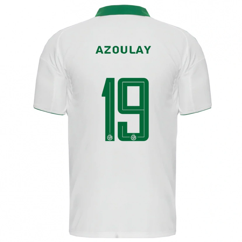 Danxen Niño Camiseta Ethane Azoulay #19 Blanco Verde 2ª Equipación 2025/26 La Camisa México