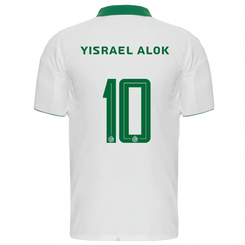 Danxen Niño Camiseta Noam Yisrael Alok #10 Blanco Verde 2ª Equipación 2025/26 La Camisa México
