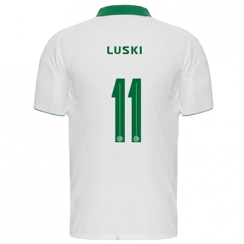 Danxen Niño Camiseta Liam Luski #11 Blanco Verde 2ª Equipación 2025/26 La Camisa México