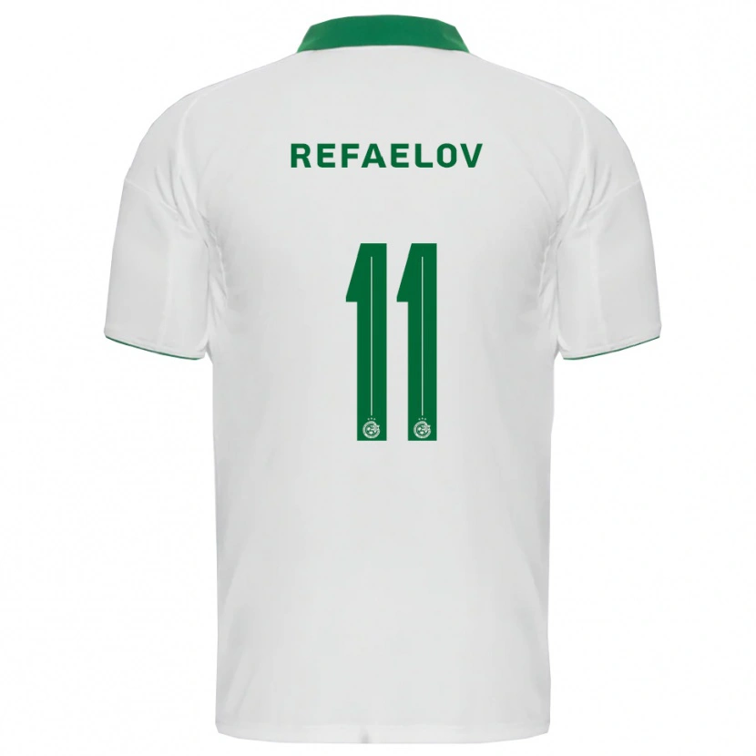Danxen Niño Camiseta Lior Refaelov #11 Blanco Verde 2ª Equipación 2025/26 La Camisa México