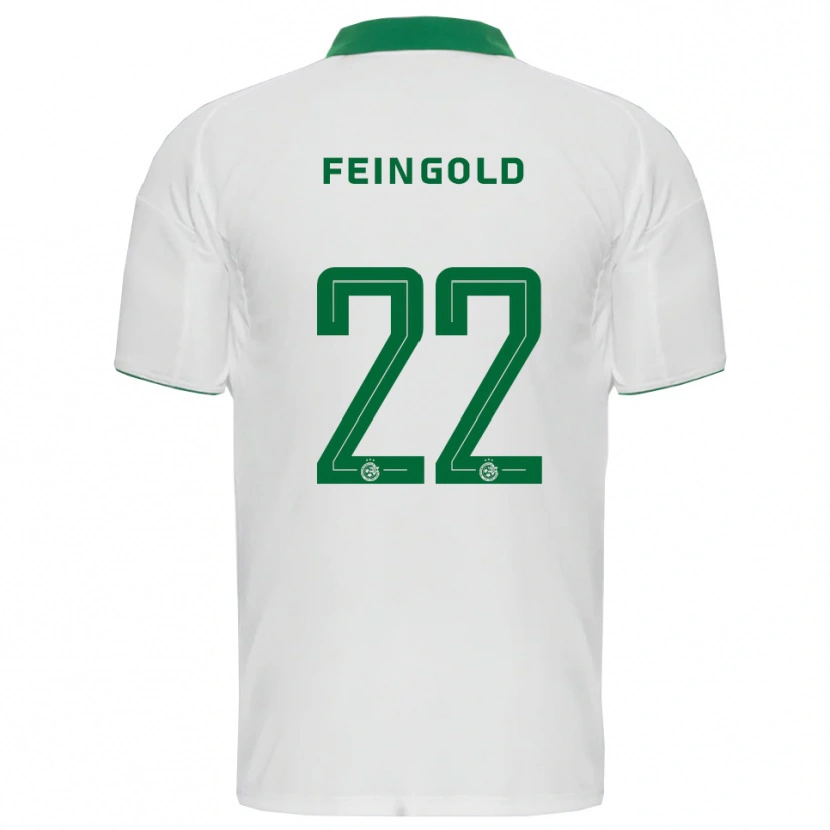 Danxen Niño Camiseta Ilay Feingold #22 Blanco Verde 2ª Equipación 2025/26 La Camisa México