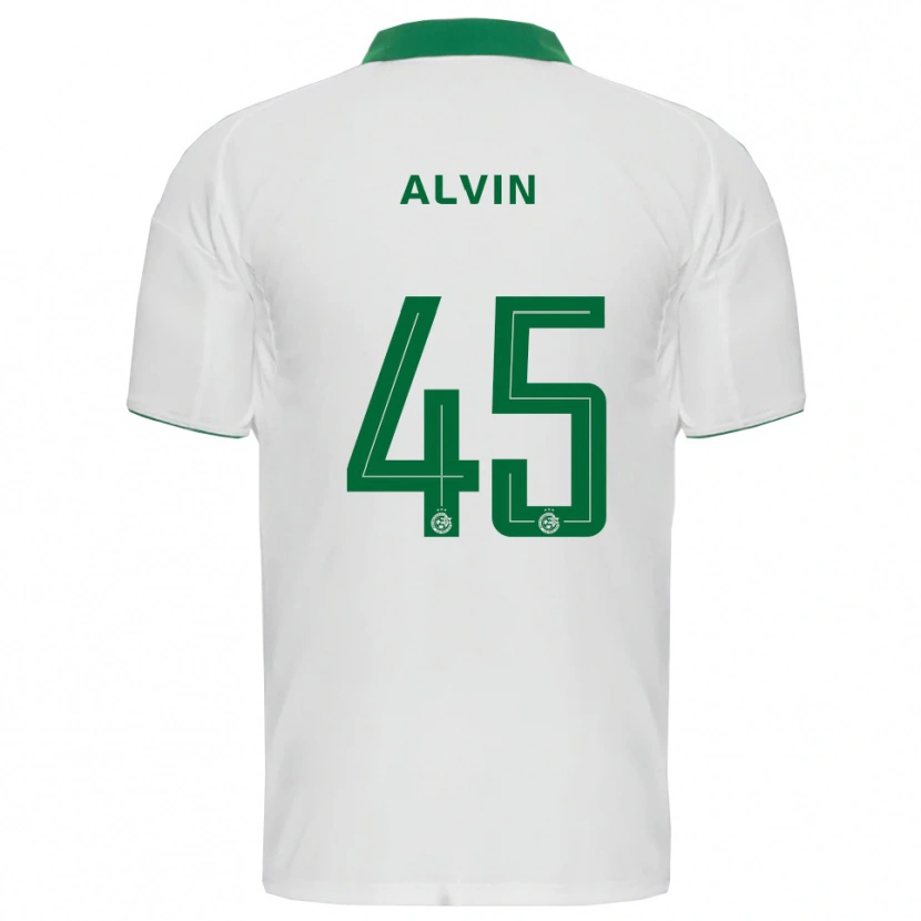 Danxen Niño Camiseta Glenn Alvin #45 Blanco Verde 2ª Equipación 2025/26 La Camisa México